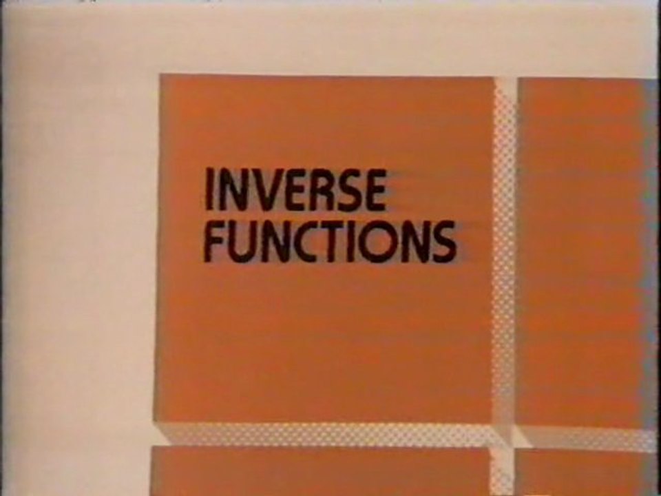 Maths Foundation Course 04 : Inverses functions
