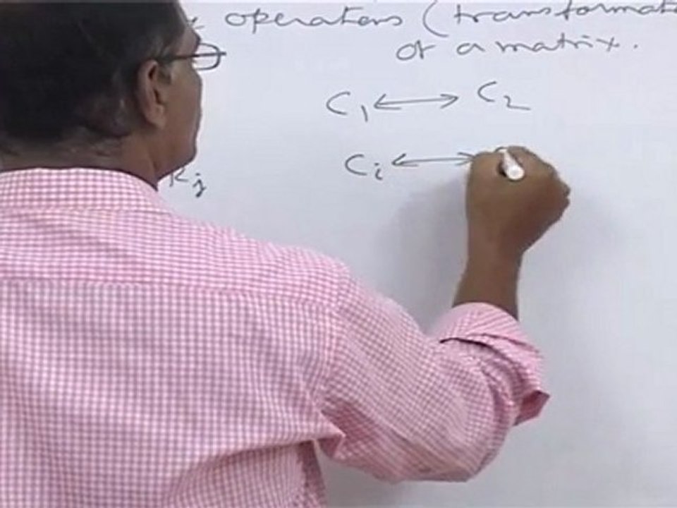 Matrices - Elementary Operations