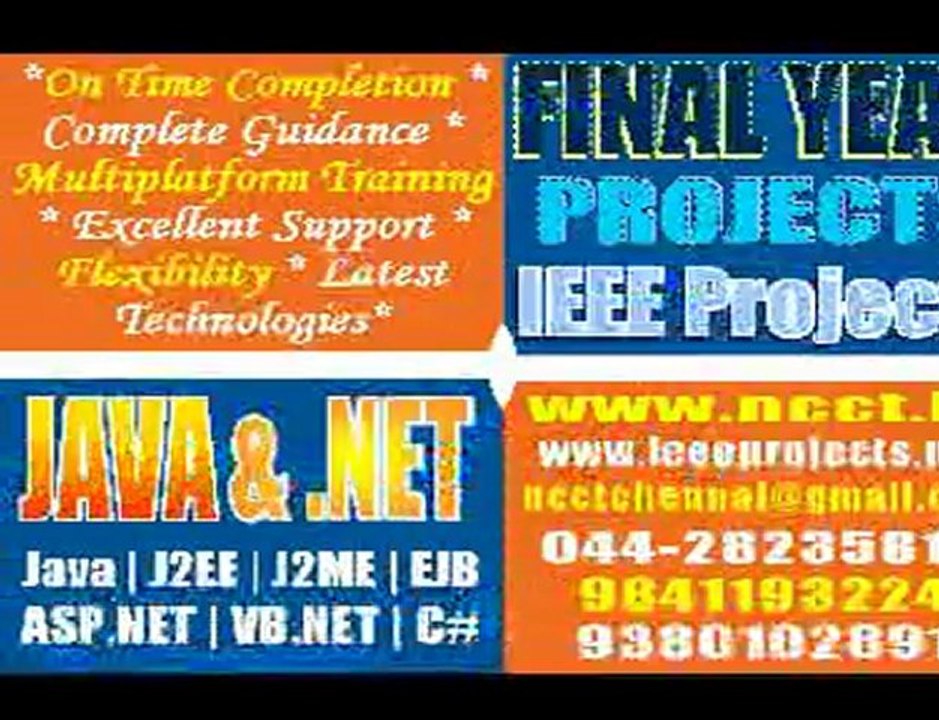 NCCT Final Year Projects