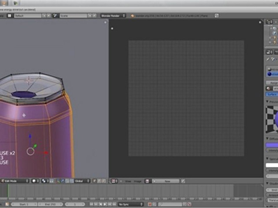 Blender tutorial plechovka a fluid simulation