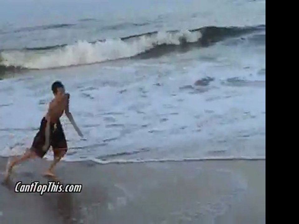 skim boarding fail