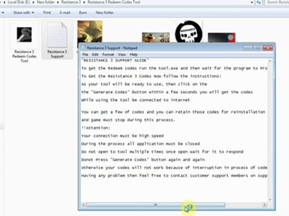 Learn to Use Resistance 3 Codes Tool