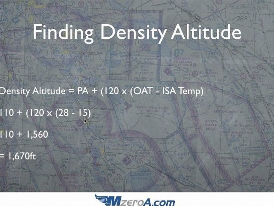 How To Calculate Density Altitude