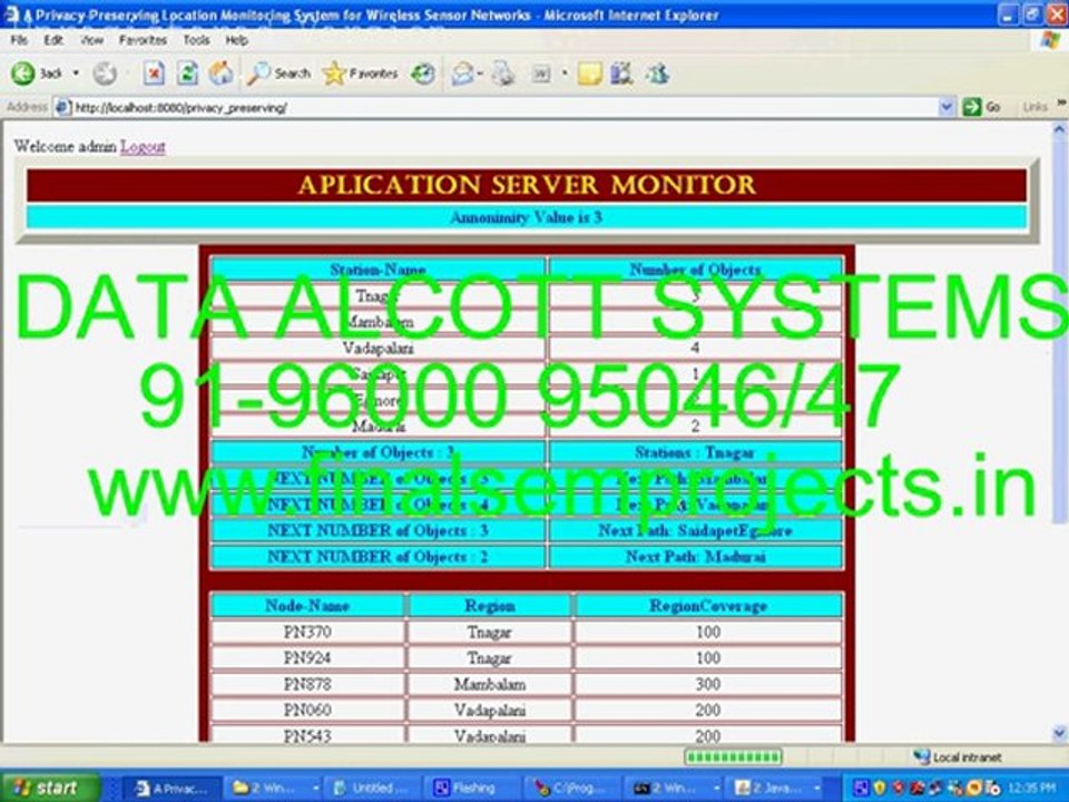 A Privacy-Preserving Location Monitoring System for Wireless Sensor Networks