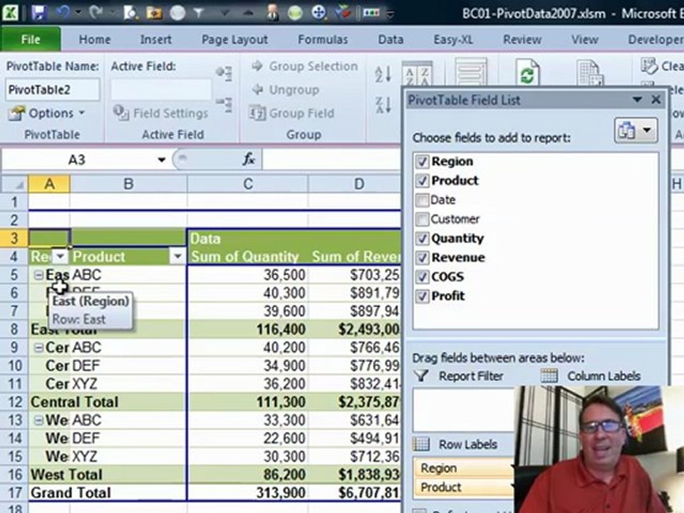 Learn Excel "Pivot Table Defaults": Podcast #1461