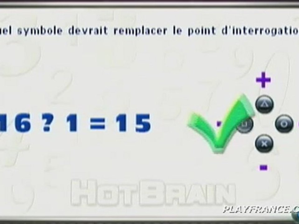 Hot Brain (PSP) - Le labo « maths »