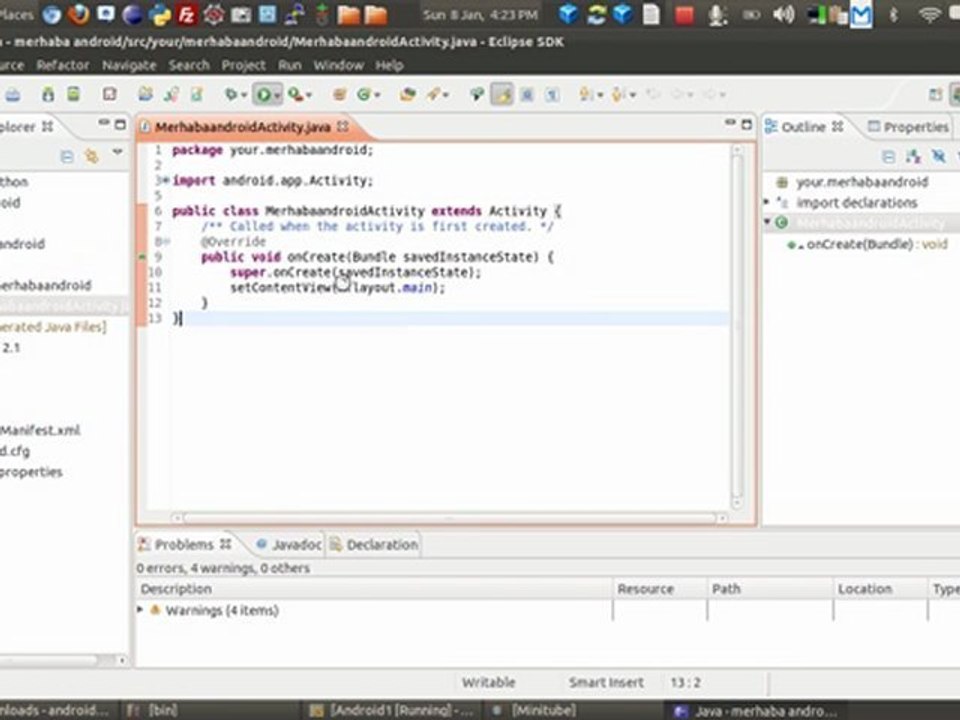 android x86 merhaba android