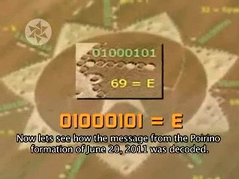 Crop Circles .décodé - Message .code binaire.j.maussan