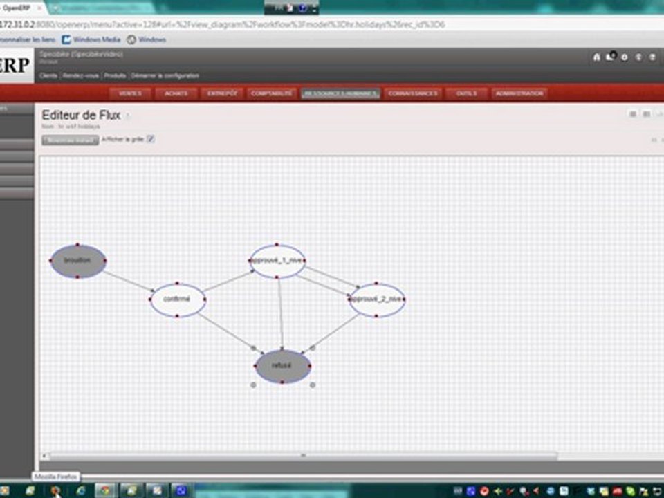 Workflow avec OpenERP