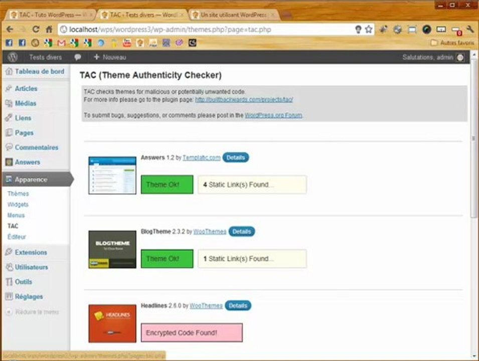 TAC - Theme Authenticity Checker