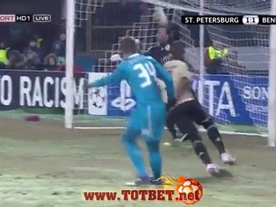 Зенит - Бенфика (3-2) 15.02.2012