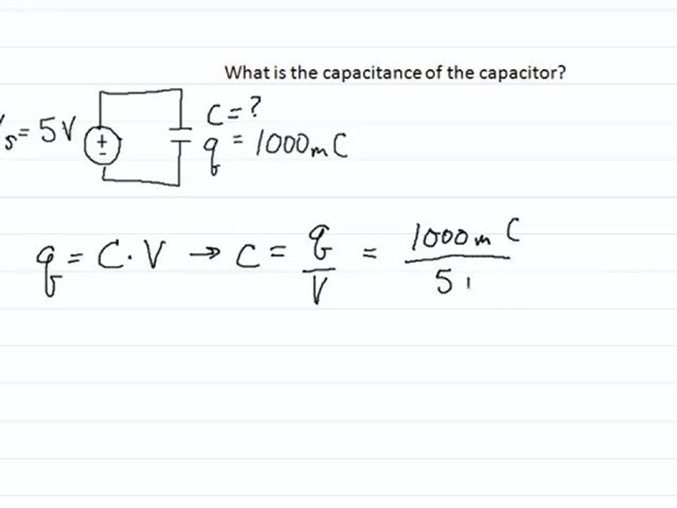 How to calculate the capacitance of a Circuit