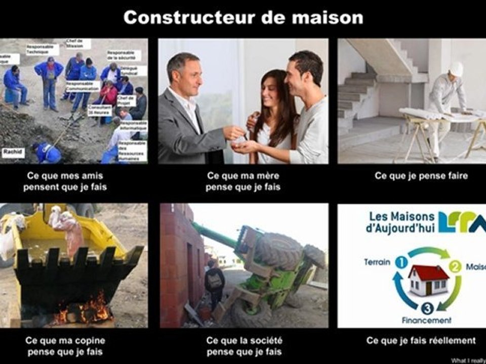 What people think i do - What i Really Do Constructeur de maison