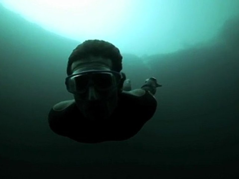 Base Jumping At Dean's Blue Hole