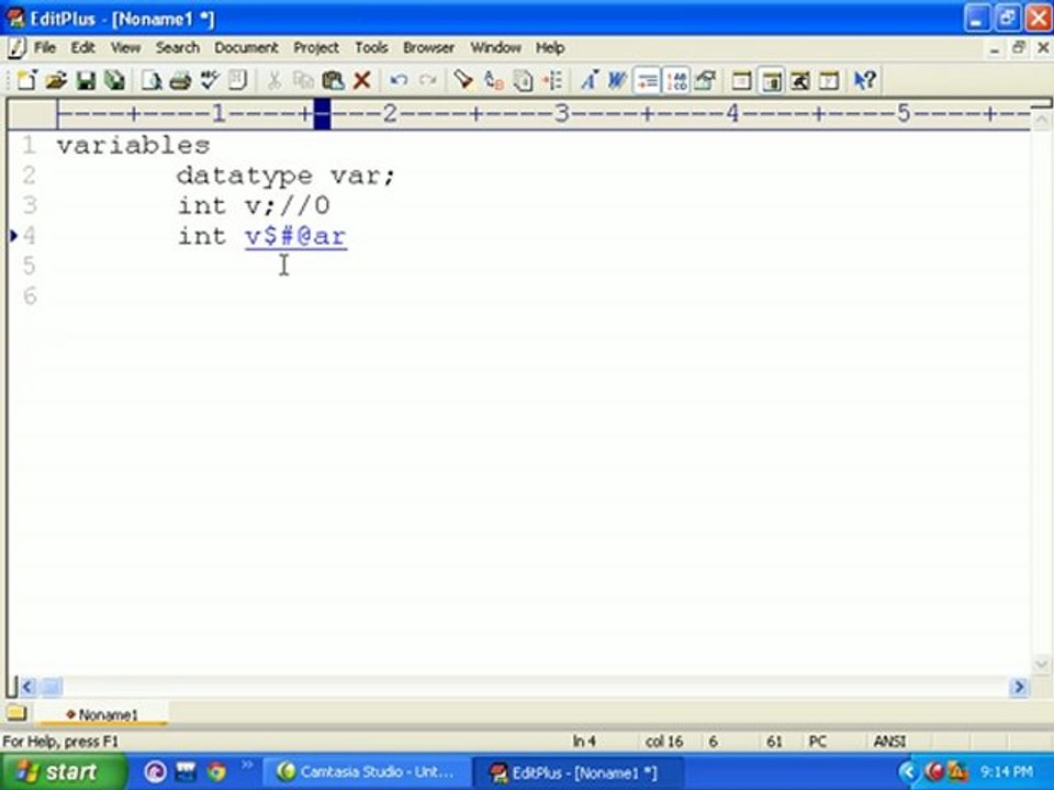 Java Programming Tutorial 3.2 DataTypes and variables2