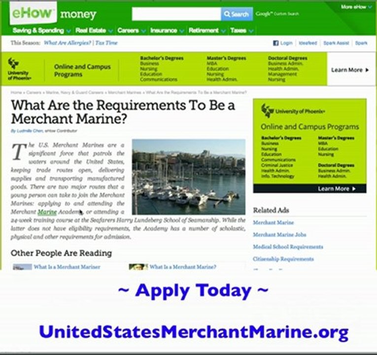 What Are The Requirements To Be A Merchant Mariner?