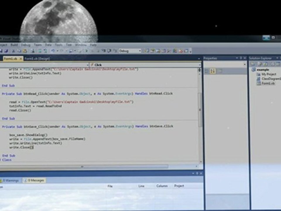 Visual Basic Tutorial 19 - Files - Opening and Saving