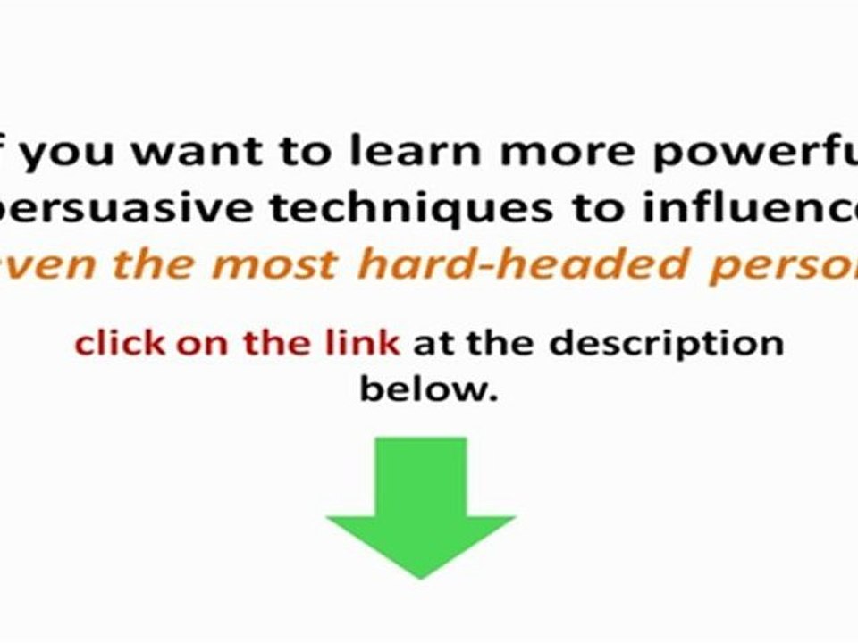 Persuasive Techniques: How to Succeed in Business