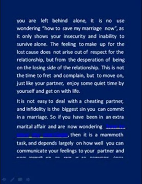 How to save my marriage