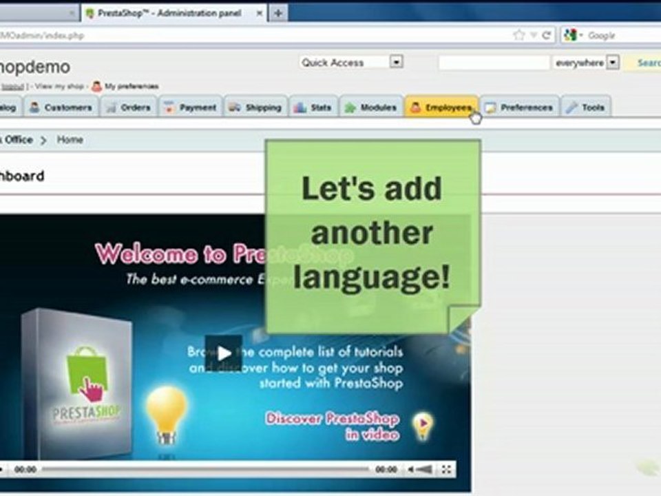 How to Change Language in Prestashop