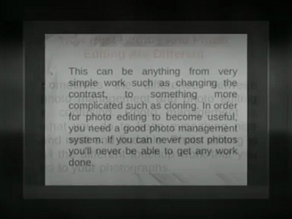 How Post Photos And Photo Editing Are Different