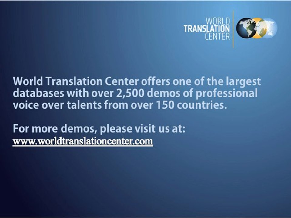 Hungarian Translation Voice Over Examples