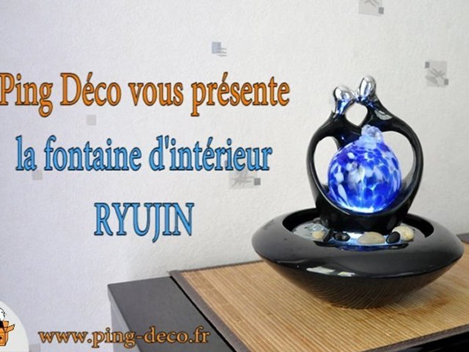 Fontaine d'intérieur noire RYUJIN (disponible sur www.ping-deco.fr)