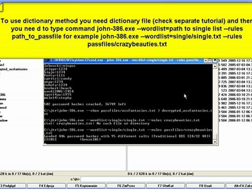 JTR Decrypting Video Tutorial