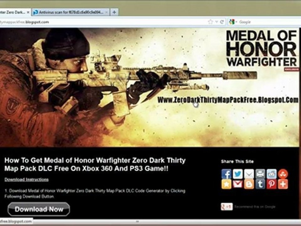Get Free Medal of Honor Warfighter Zero Dark Thirty Map Pack DLC