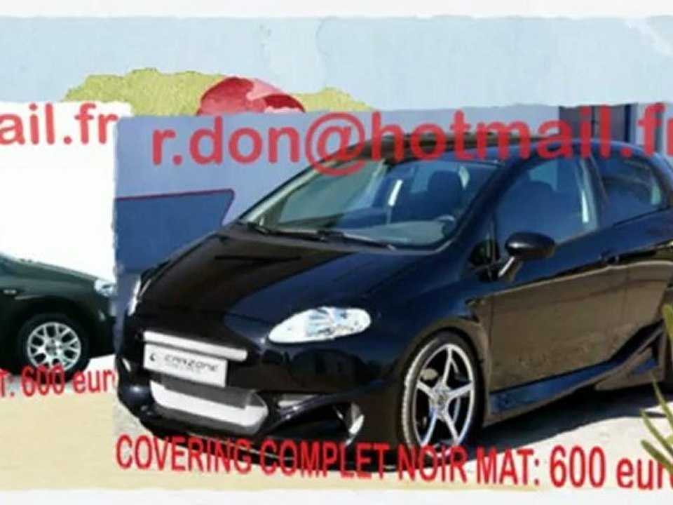 Fiat Grande Punto, Fiat Grande Punto, essai video Fiat Grande Punto, covering Fiat Grande Punto, Fiat Grande Punto noir mat