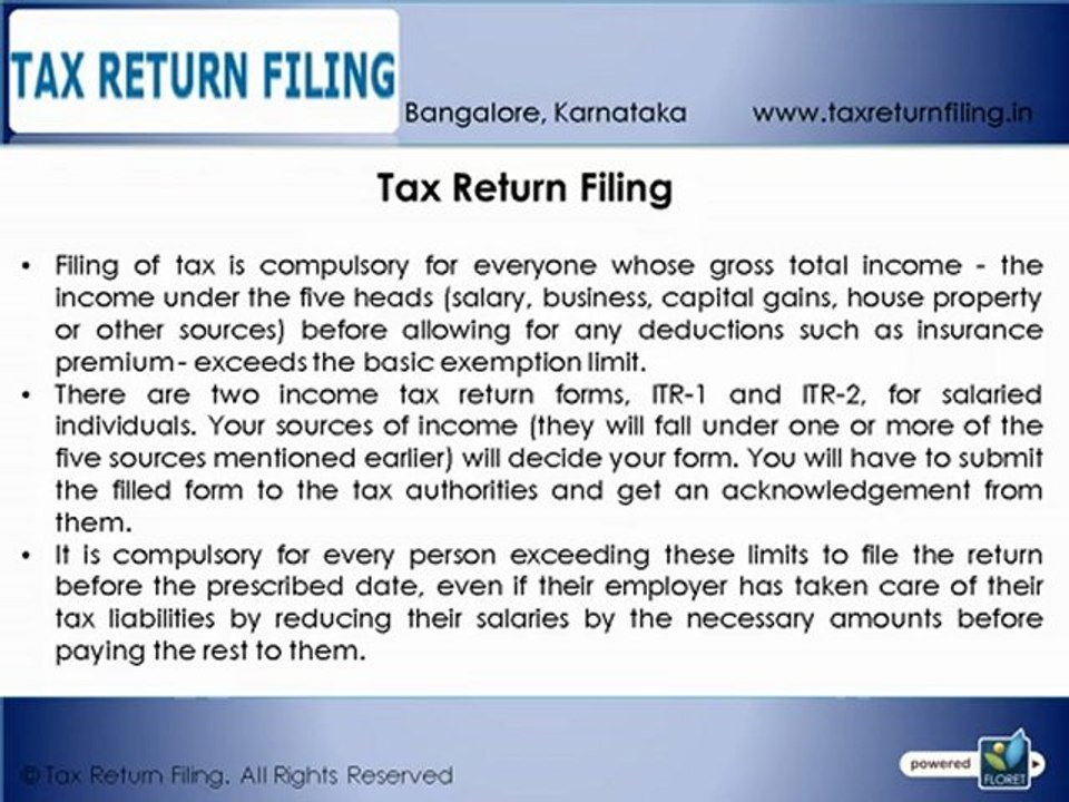 Tax Return Filing