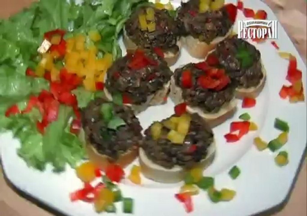 видео рецепт "Грибная икра"