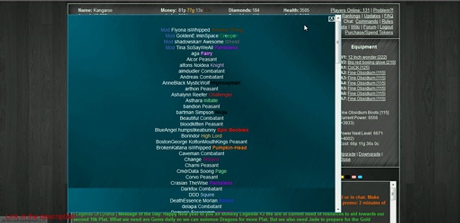Lyrania - Free Online Text Based Game