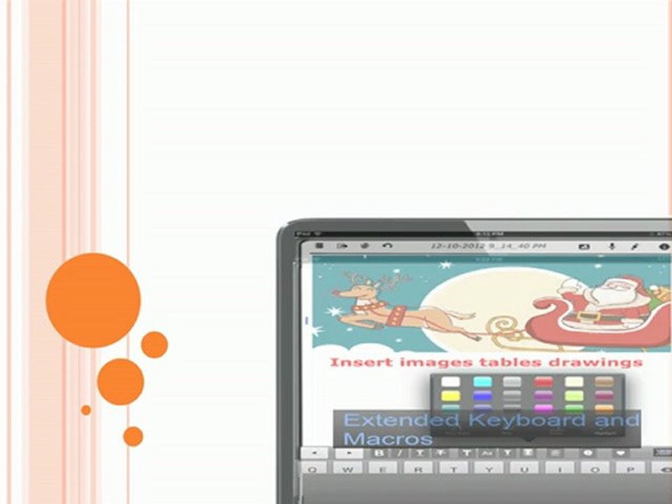 How to write Office notes and edit google docs using iPad