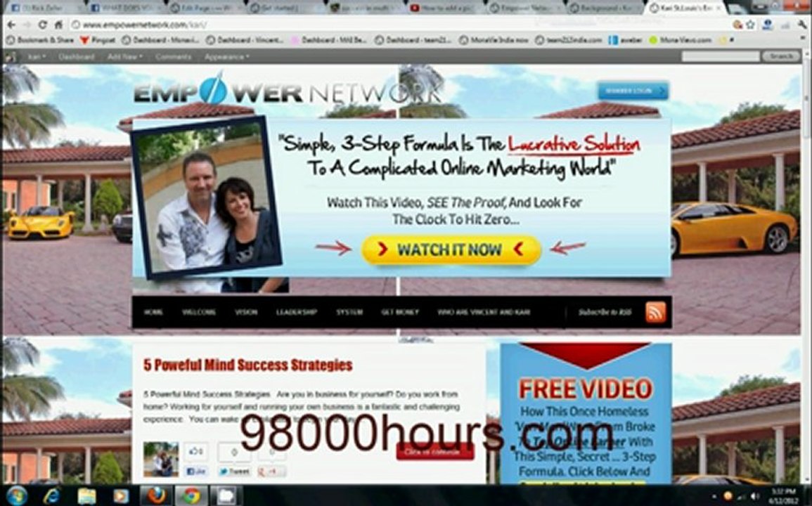 Empower Network How to change your Blog background image