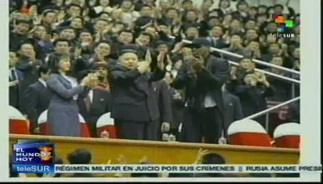 Dennis Rodman visita a presidente norcoreano