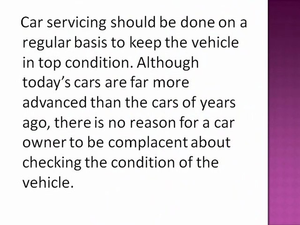 Car Service Types and Requirements