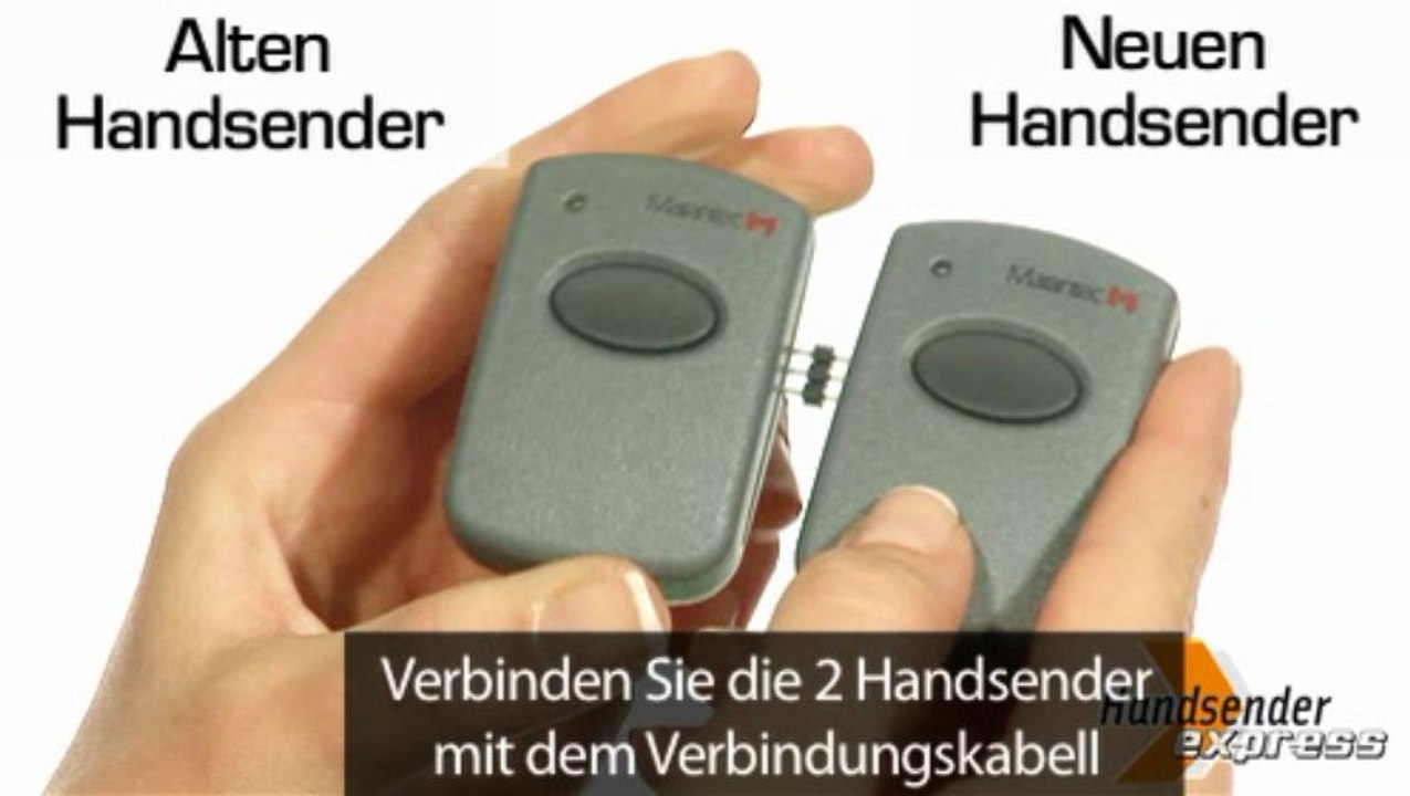 Programmieren einer Fernbedienung Marantec D321 433