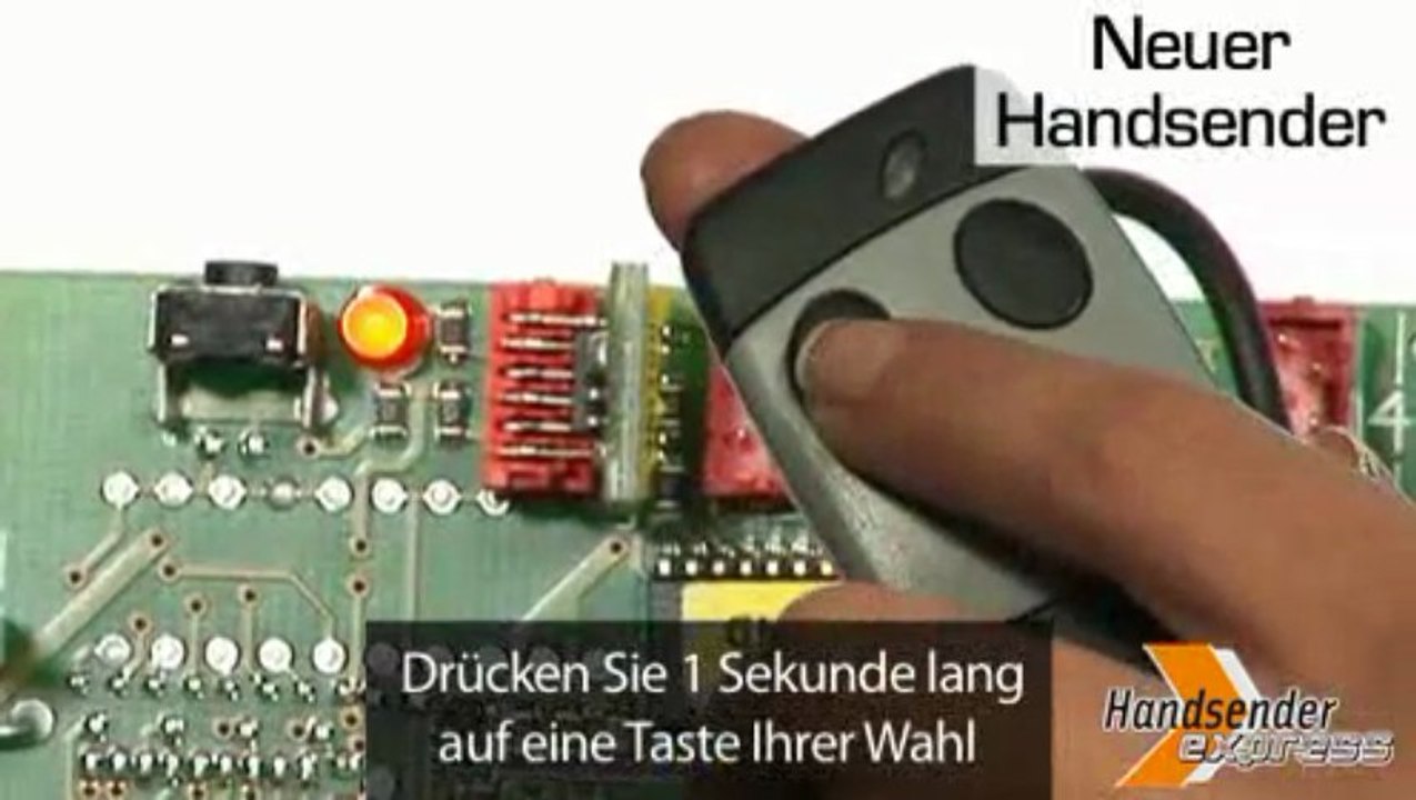 Programmieranleitung für Handsender mit Empfänger