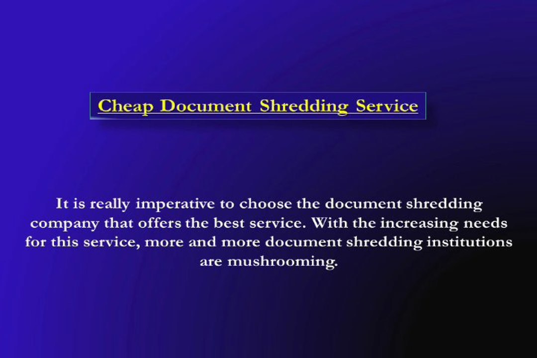 Why Use Shredding Services