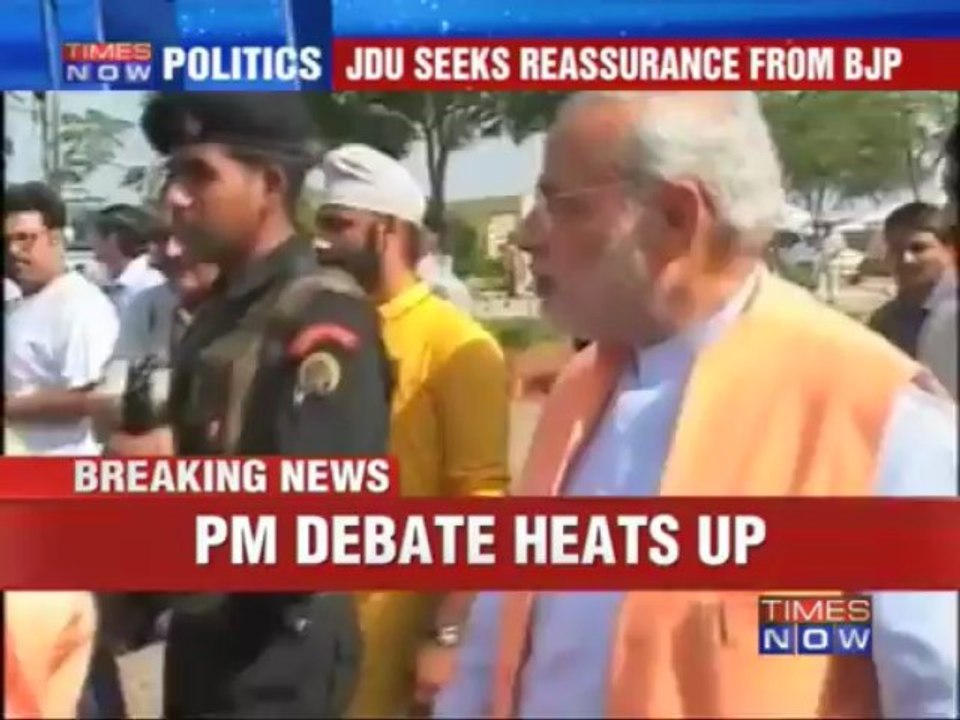 Modi's 2014 hint: JDU sees red