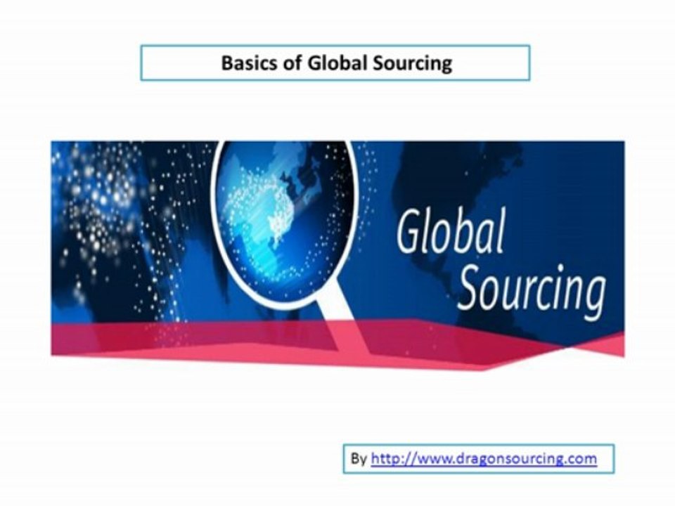 Basics of Global Sourcing