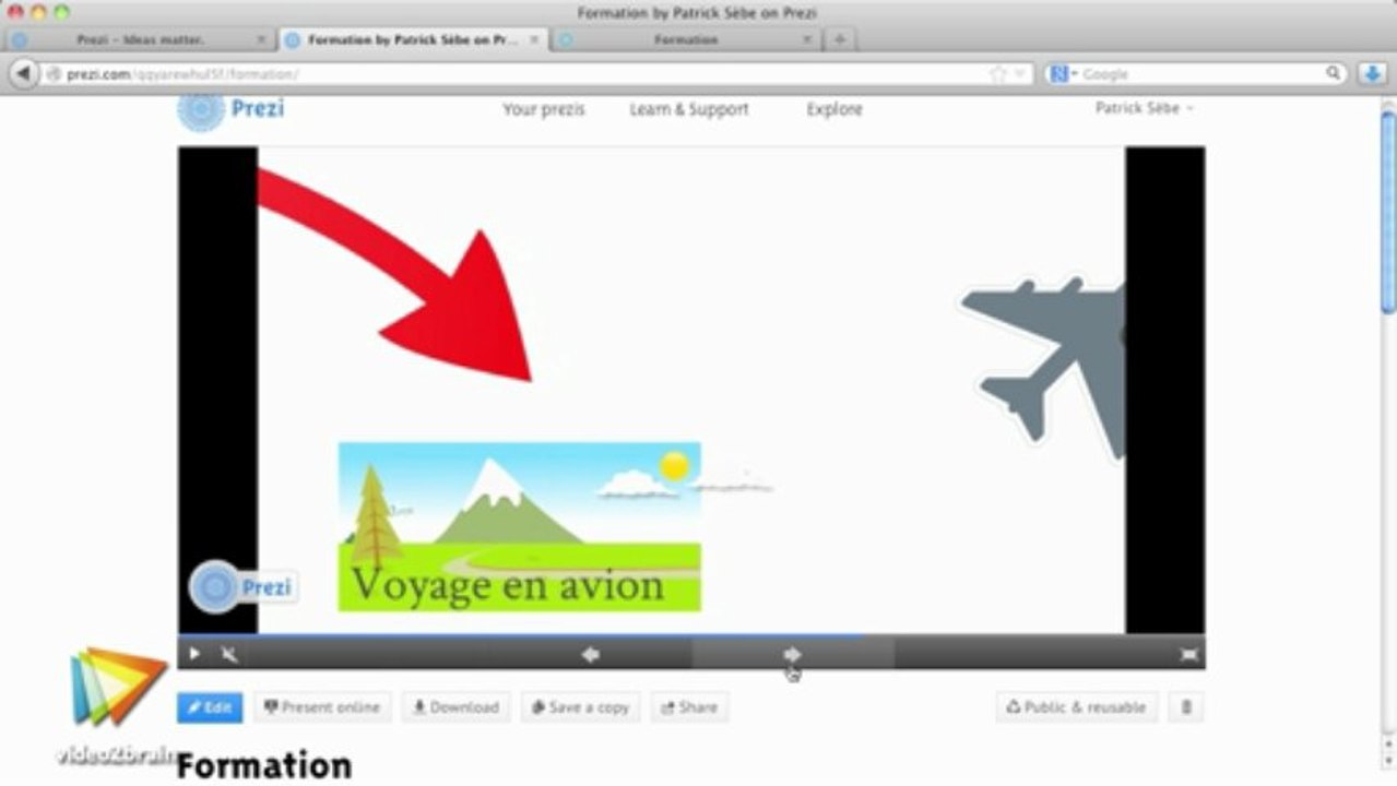 Créer sa présentation avec Prezi