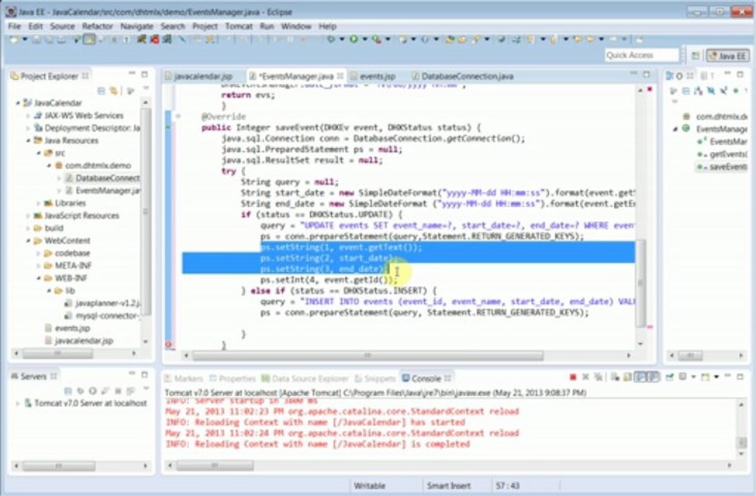 Java Calendar Video Tutorial - PART 2