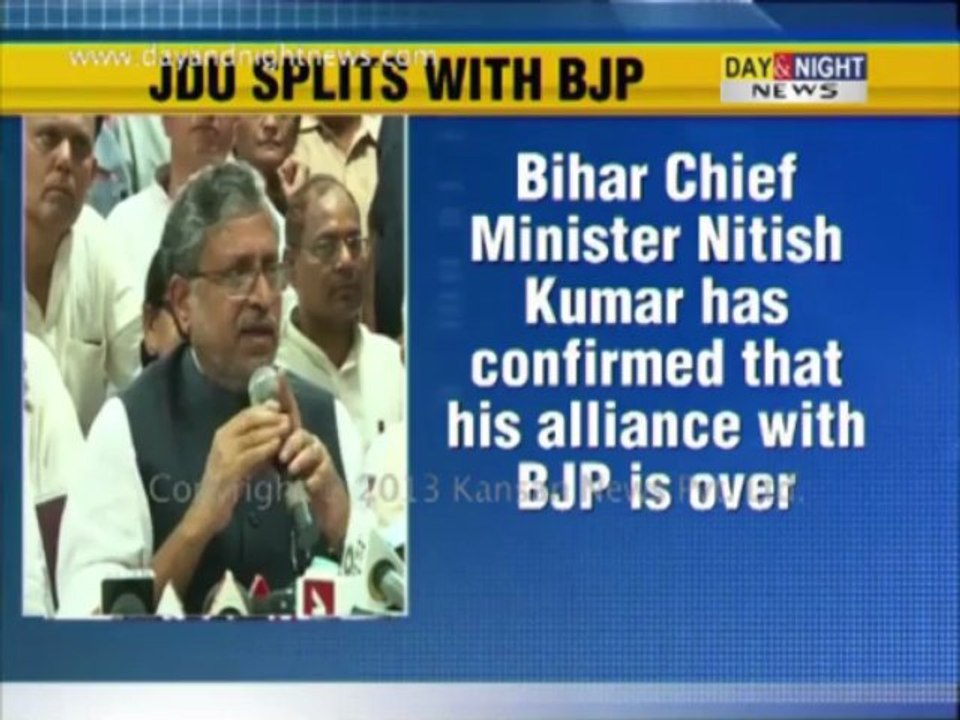 JDU splits with BJP