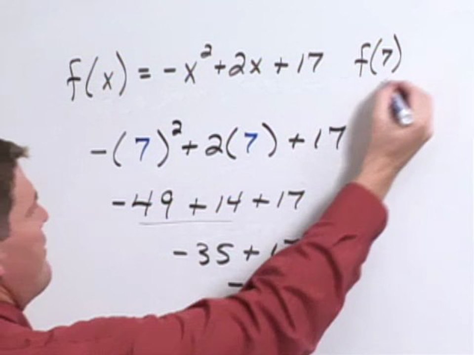 Evaluate The Function