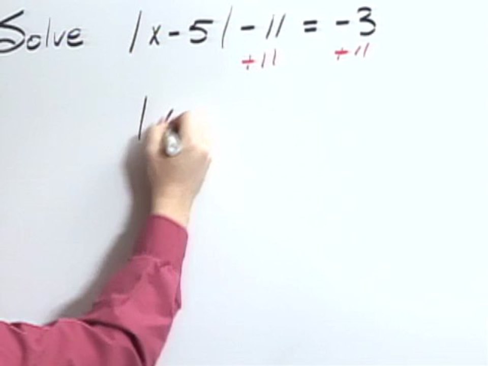 Solving Absolute Value Equations example 2