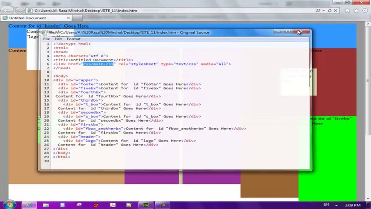 Dreamweaver In Urdu Complete Course 48