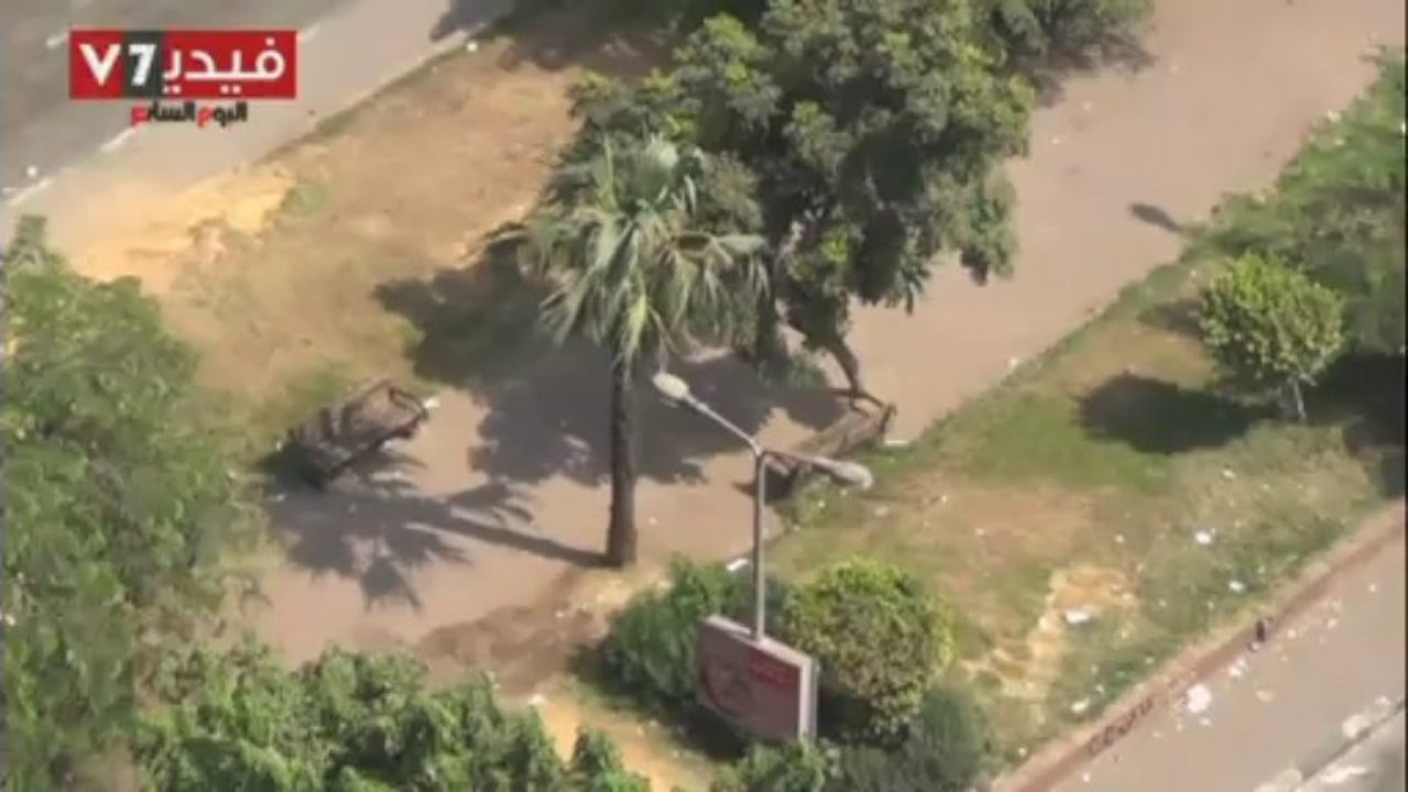 Footage allegedly shows Egyptian police firing on protesters