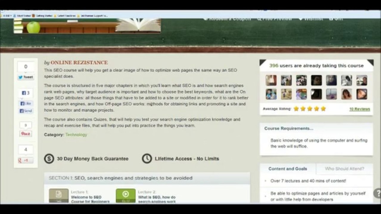 SEO course for Beginners - Review